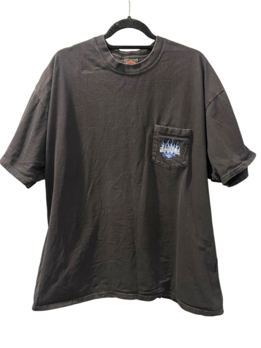 Vintage 2000 Harley Davidson Flame T-Shirt Size 2XL Route 66 California Biker - Picture 2 of 6